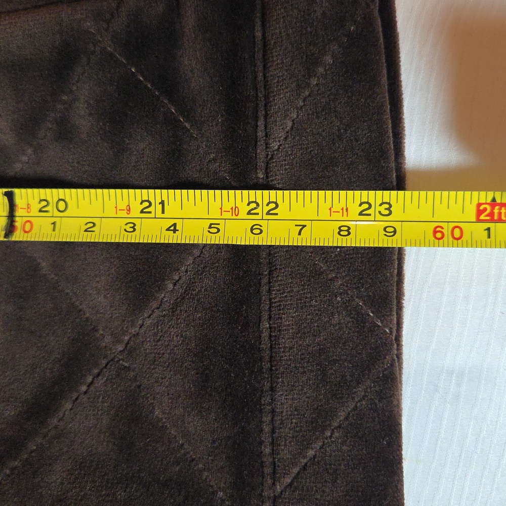 LAUREN Ralph Lauren Brown Quilted Bomber Jacket Velvet,SIZE M - Picture 10 of 10